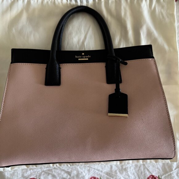 Kate Spade Medium Colour Blocked Pink and Black Satchel - Picture 2 of 14